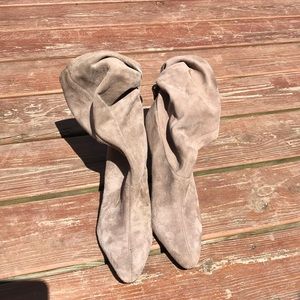 Nine West Leather Slouch Booties